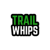 TrailWhips Bubble Square Sticker  - Black Background - TrailWhips