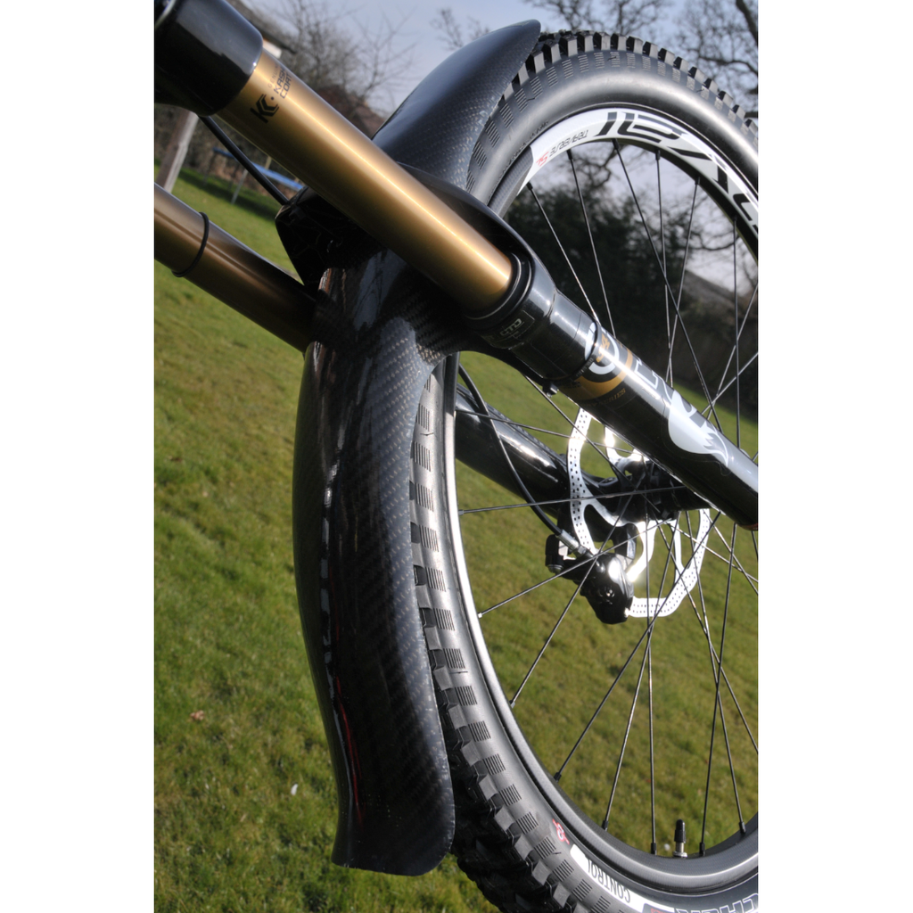 MudGuardz CG570 Long Long Carbon Bike MTB Mud Guard TrailWhips